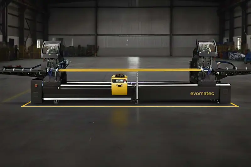 DOUBLE MITRE SAW FOR PVC WINDOW PROFILES EVOG VR